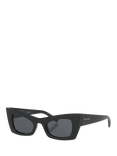 Yves Saint Laurent YS000613 Women's Cat's Eye Sunglasses, Black