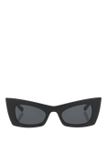 Yves Saint Laurent YS000613 Women's Cat's Eye Sunglasses, Black