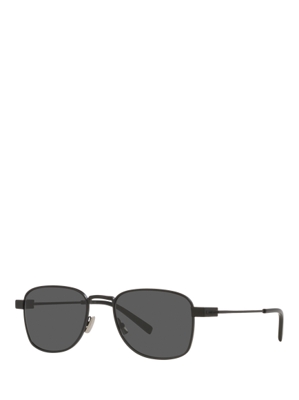 Yves Saint Laurent YS000637 Men's Square Sunglasses, Black/Grey, Black/Grey