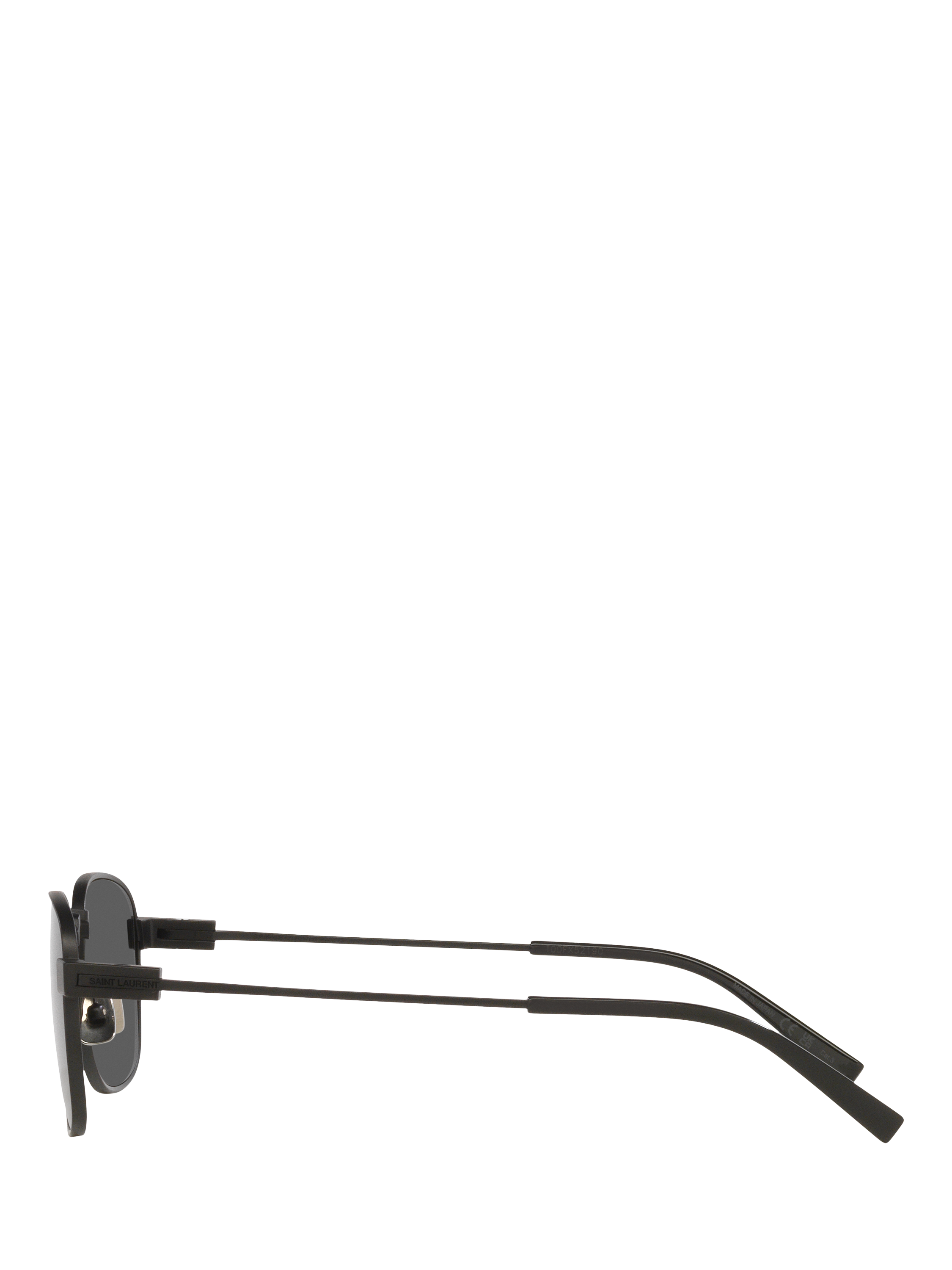 Product image 3 of 4, which shows Yves Saint Laurent YS000637 Men's Square Sunglasses, Black/Grey