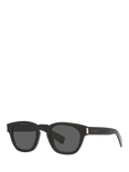 Yves Saint Laurent YS000639 Unisex Oval Sunglasses, Black/Grey