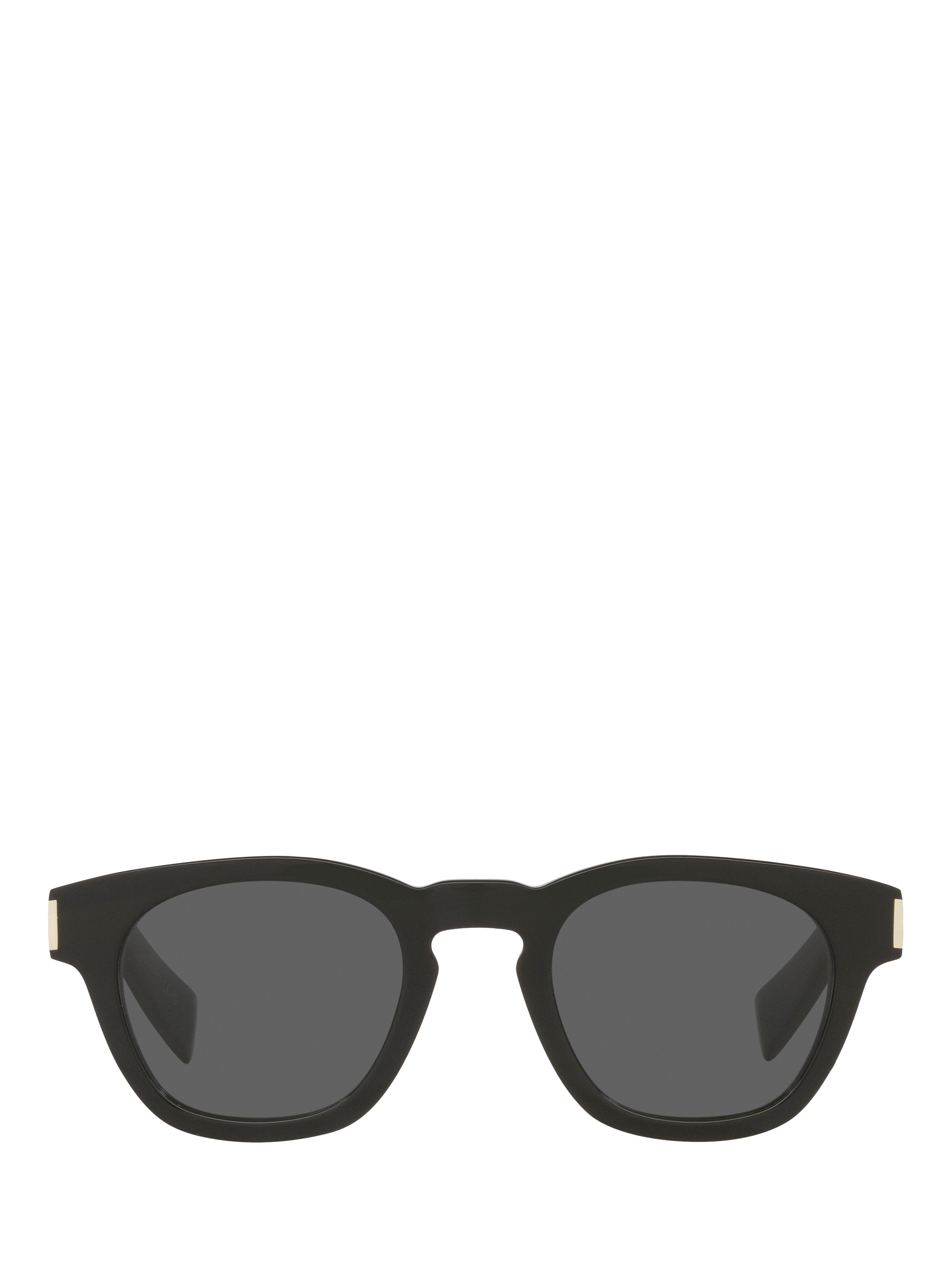 Product image 2 of 4, which shows Yves Saint Laurent YS000639 Unisex Oval Sunglasses, Black/Grey
