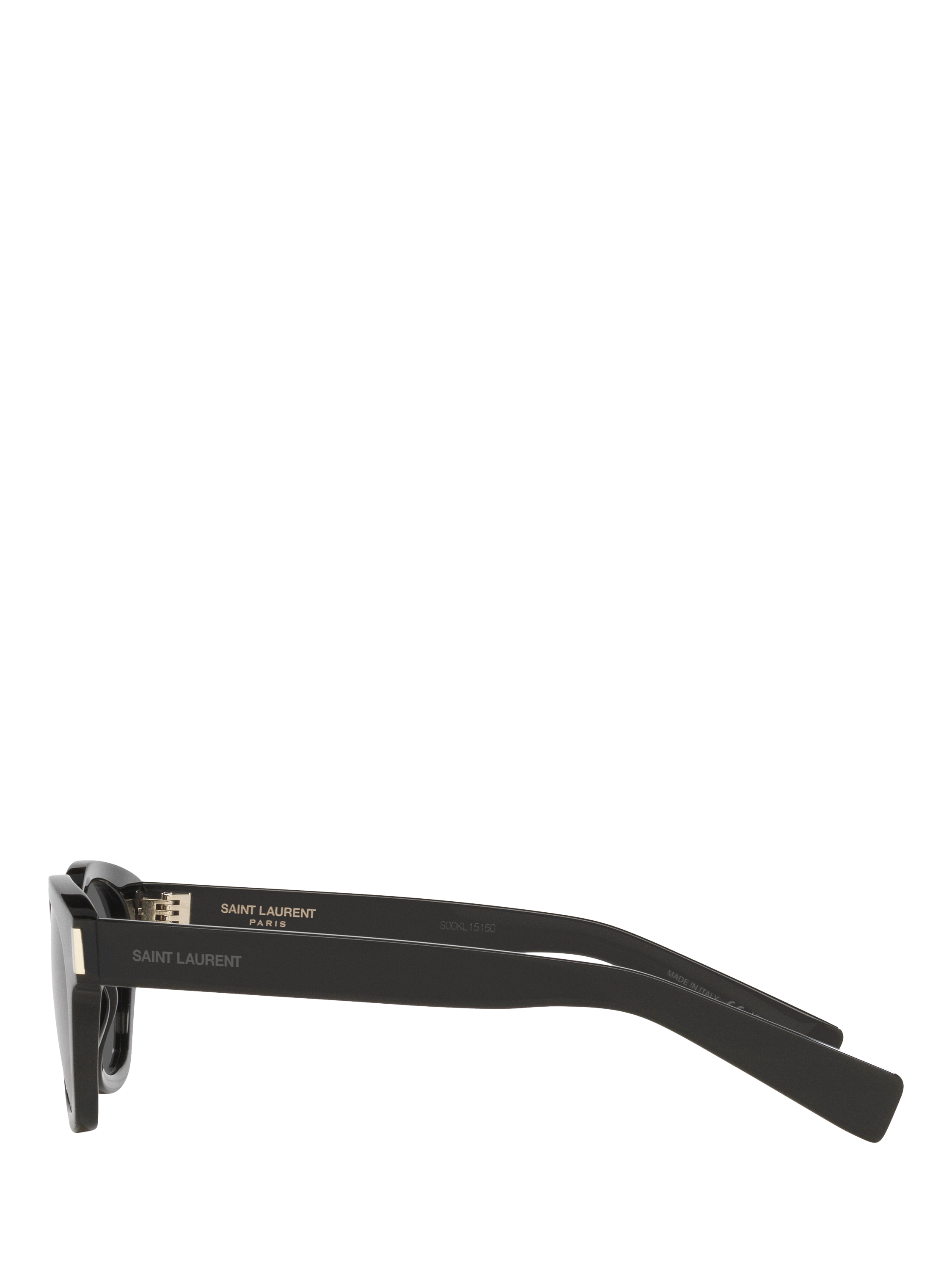 Product image 3 of 4, which shows Yves Saint Laurent YS000639 Unisex Oval Sunglasses, Black/Grey