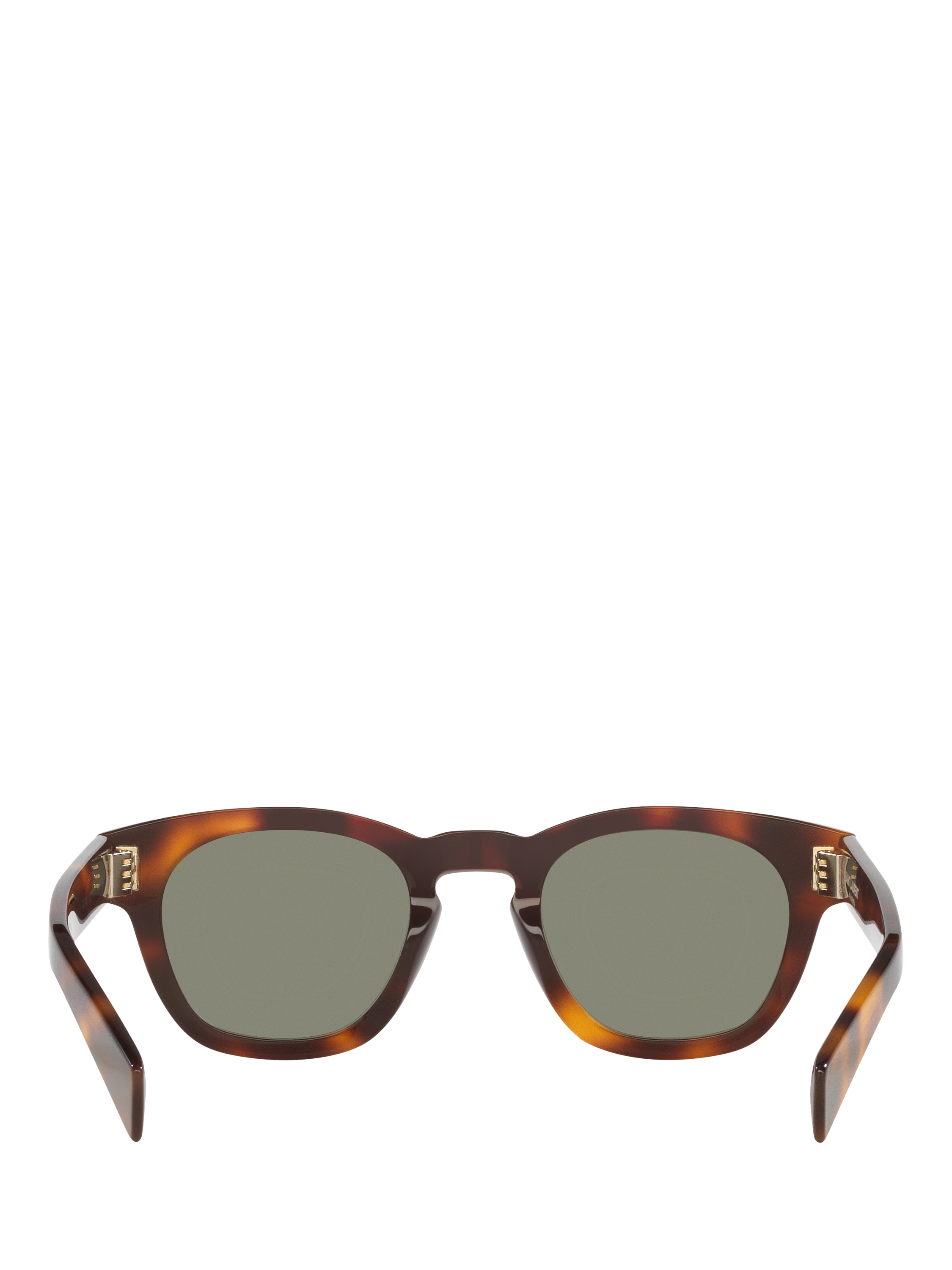 Product image 4 of 4, which shows Yves Saint Laurent YS000639 Unisex Oval Sunglasses, Tortoise/Green