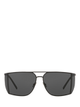 Yves Saint Laurent YS000641 Men's Oval Sunglasses, Black