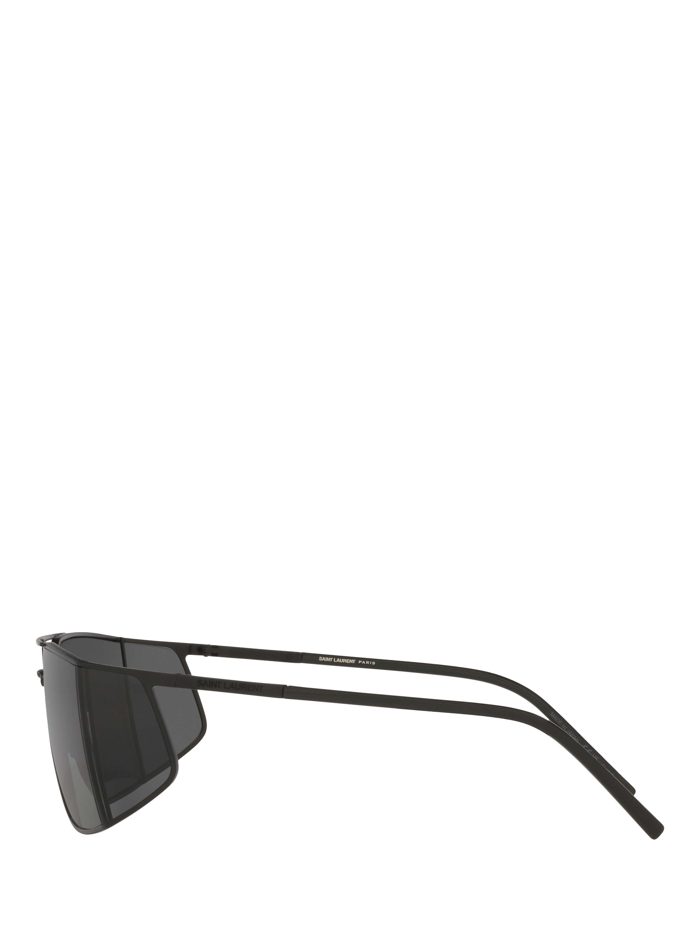 Product image 3 of 4, which shows Yves Saint Laurent YS000641 Men's Oval Sunglasses, Black