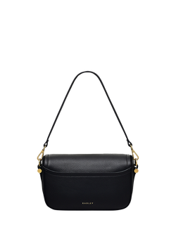 Radley Bathurst Mews Leather Small Flap Over Cross Body Bag - view 2, Black