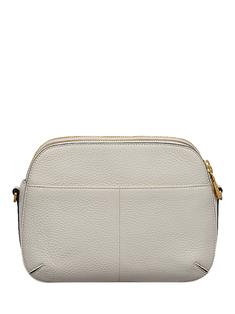 Product image 2 of 4, which shows Radley Dukes Place Leather Medium Zip Top Cross Body Bag, Chalk, One Size