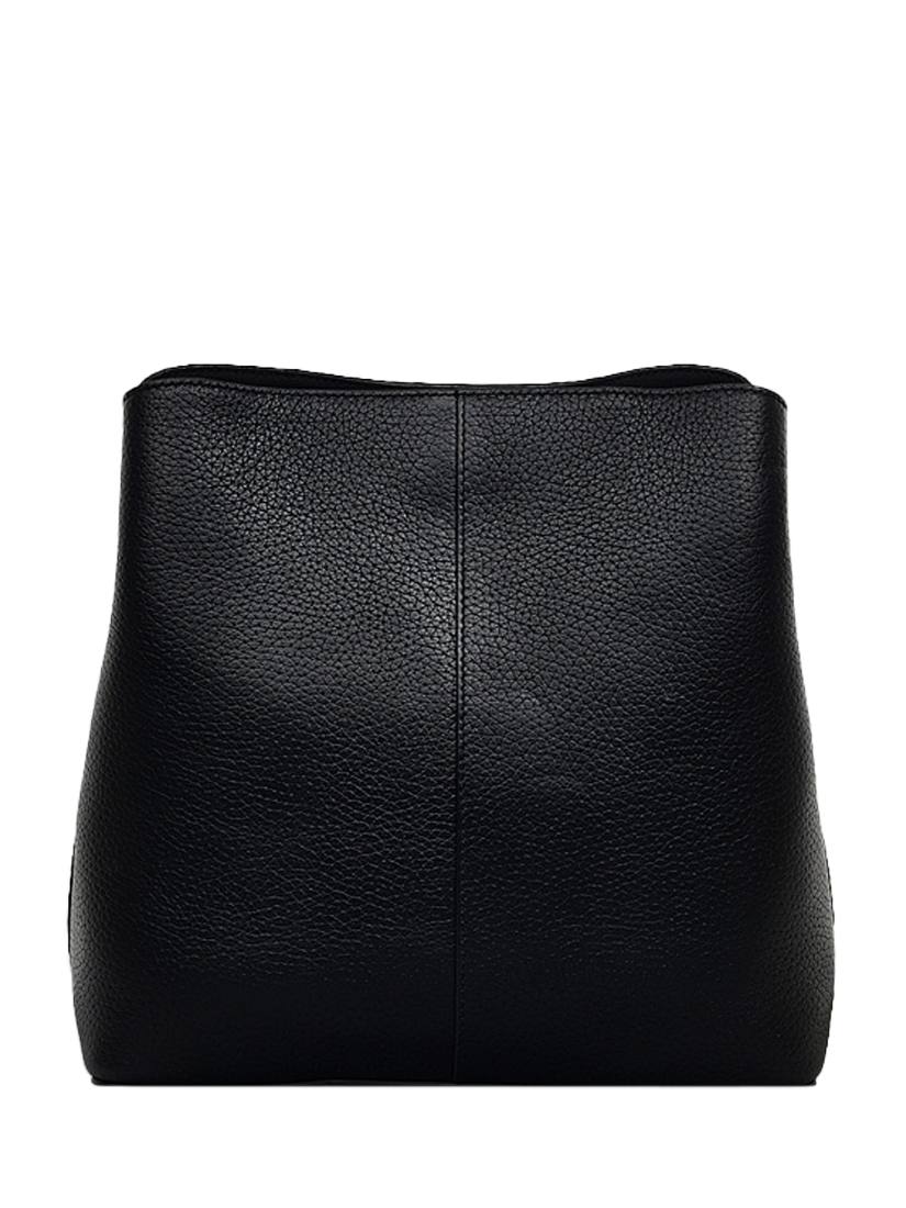 Product image 2 of 4, which shows Radley Dukes Place Leather Medium Compartment Crossbody Bag, Black/Gold