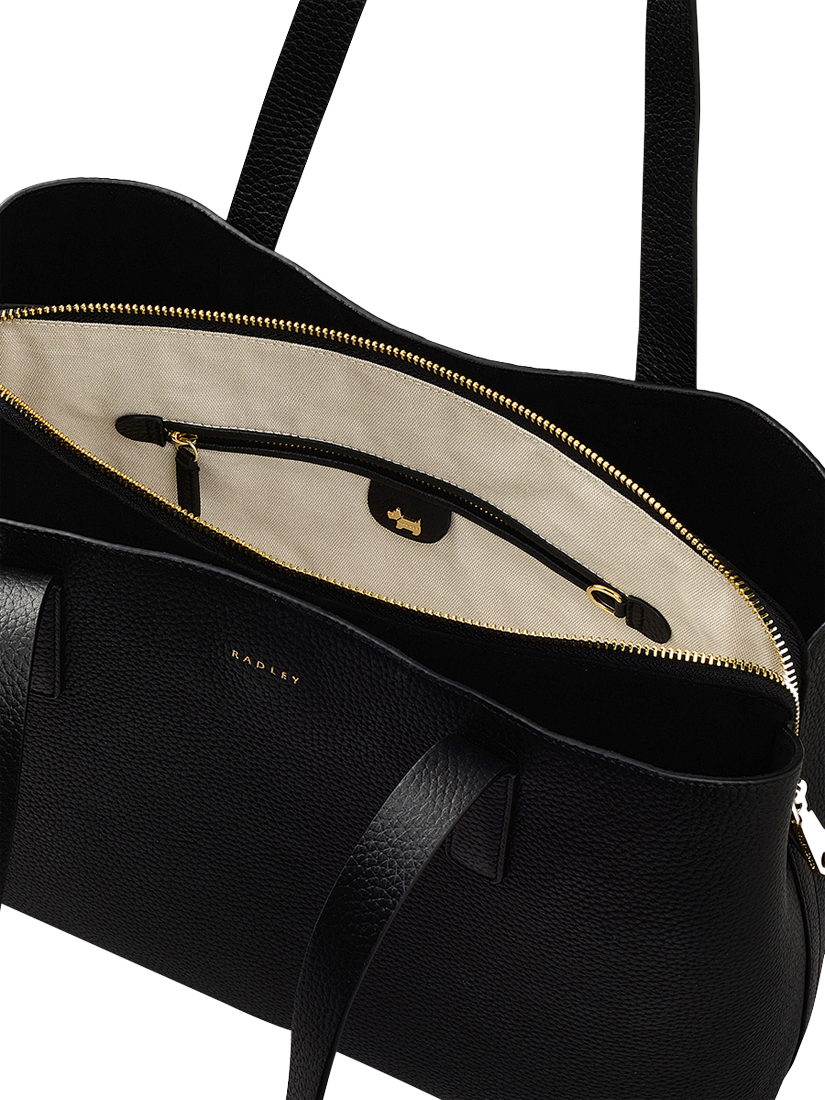 Product image 4 of 5, which shows Radley Dukes Place Leather Large Zip-Top Work Bag, Black