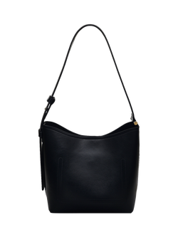 Radley Bathurst Mews Leather Medium Zip Top Shoulder Bag, Black - view 2, Black