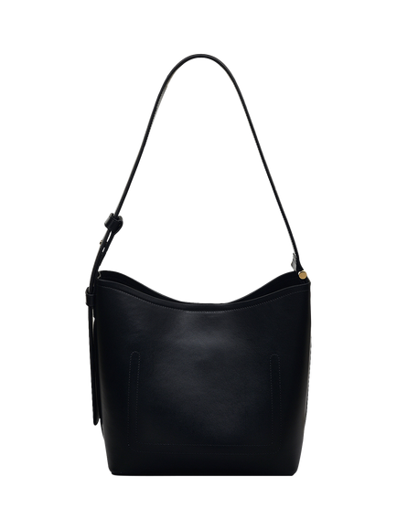 Radley Bathurst Mews Leather Medium Zip Top Shoulder Bag, Black - view 2, Black