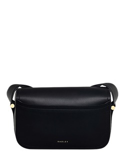 Radley Bathurst Mews Leather Medium Flapover Crossbody Bag - view 2, Black