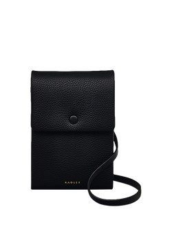Radley Mallow Street Leather Phone Cross Body Bag, Black