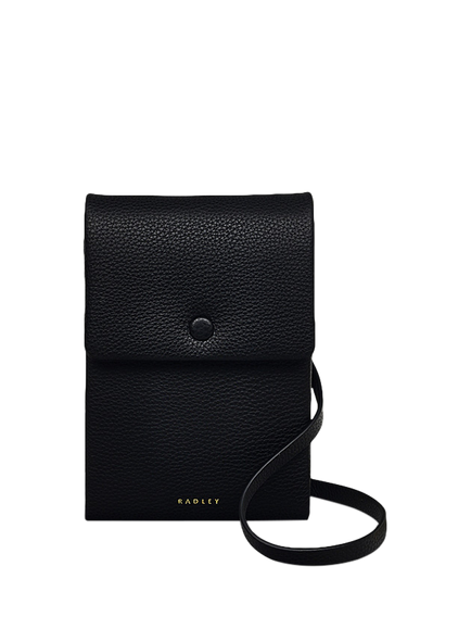 Radley Mallow Street Leather Phone Cross Body Bag, Black