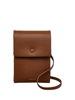 Radley Mallow Street Leather Phone Cross Body Bag, Saddle