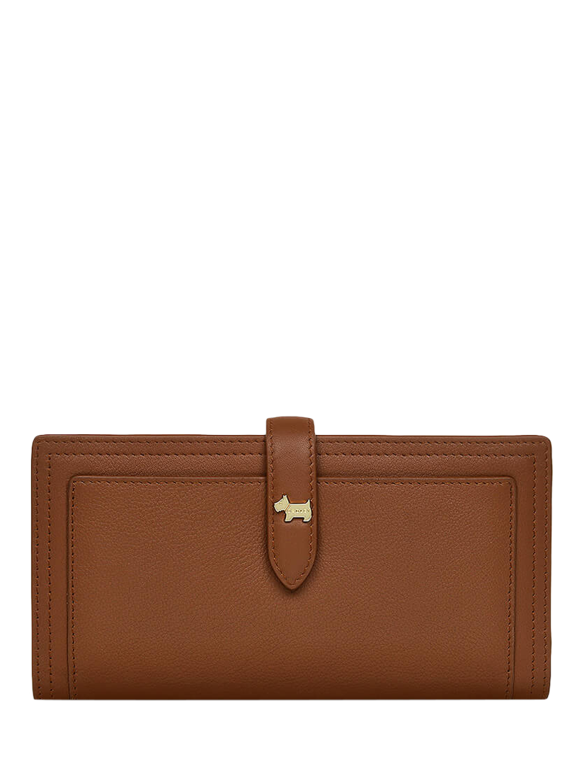 Product image 1 of 3, which shows Radley Willis Street Leather Large Bifold Purse, Saddle