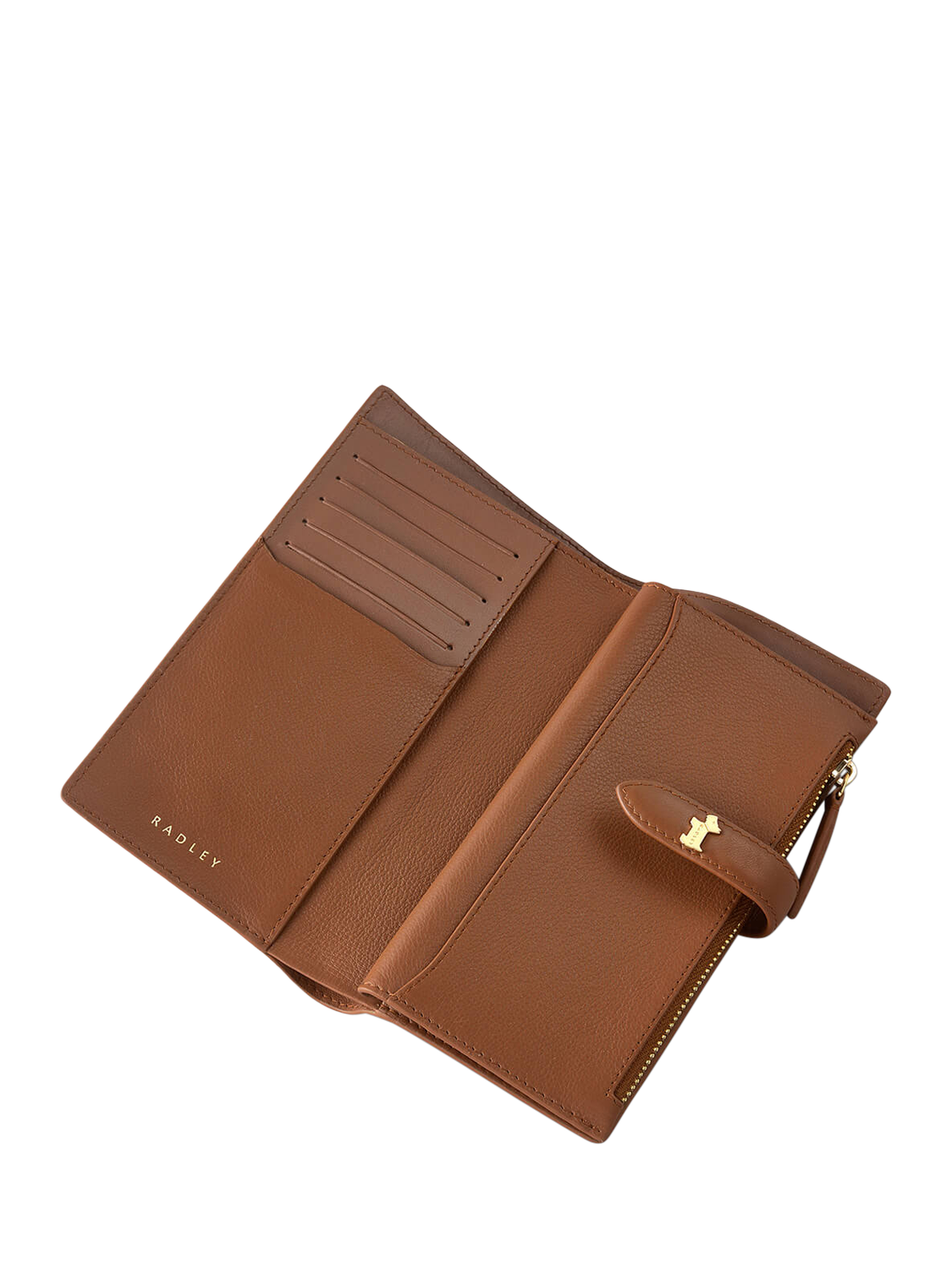 Product image 3 of 3, which shows Radley Willis Street Leather Large Bifold Purse, Saddle