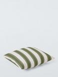 John Lewis x Sanderson Stripe Indoor/Outdoor Cushion, Olive
