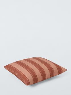 John Lewis x Sanderson Stripe Indoor/Outdoor Cushion - view 2, Madder