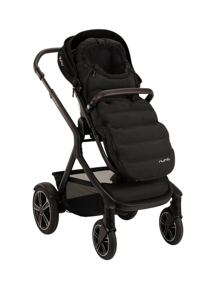 Nuna Winter Stroller Footmuff and Mittens Set, Caviar - view 2, Black