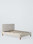 John Lewis Clyde Upholstered Bed Frame, King Size, Brushed Weave Grey
