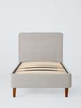John Lewis Clyde Upholstered Bed Frame, Single, Brushed Weave Grey