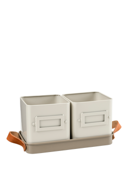 Burgon & Ball Kitchen Herb Pots, Mushroom, Mushroom