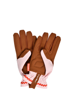 Burgon & Ball Striped Gardening Gloves, Pink - view 2, Pink