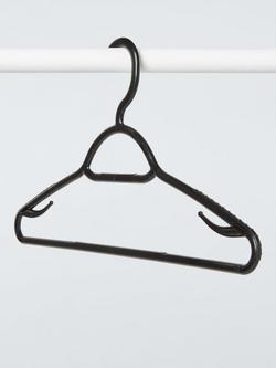 John Lewis Clothes Hangers, Set of 20, Black - view 2, Black