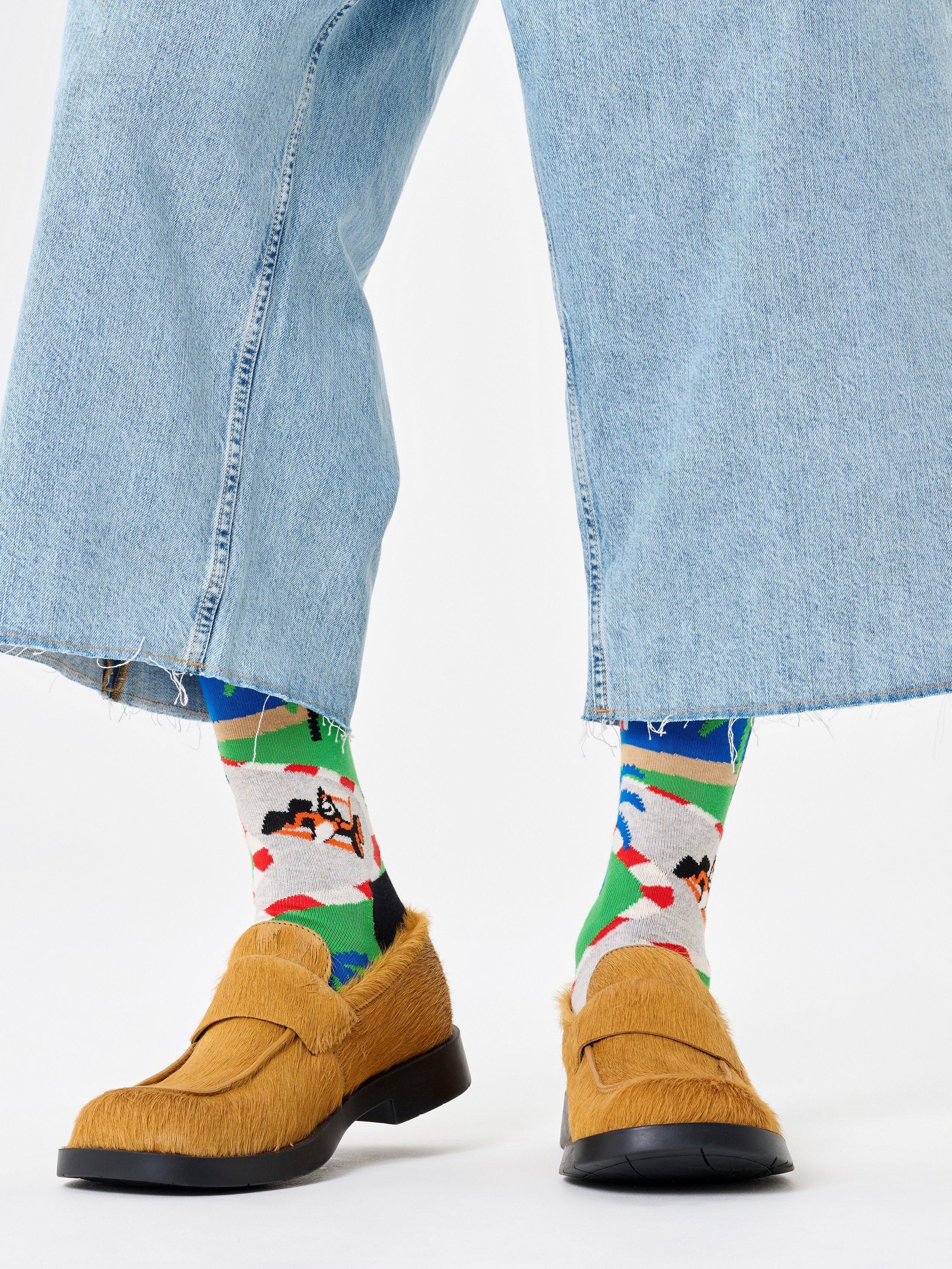 Product image 3 of 3, which shows Happy Socks Racing Socks, One Size, Multi