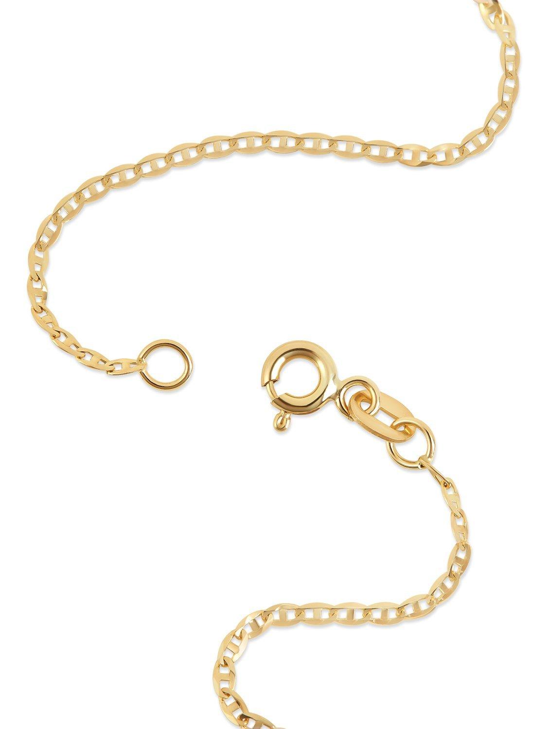 Product image 2 of 2, which shows Tish Lyon Cassandra 9ct Yellow Gold Oval Link Chain Necklace, Gold, 40cm