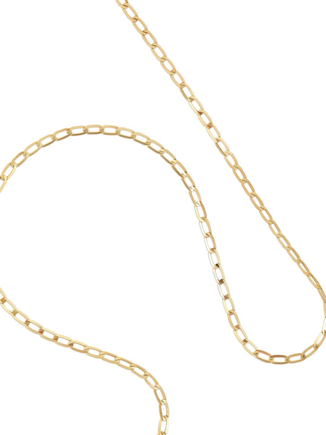 Product image 2 of 2, which shows Tish Lyon Nectar 9ct Yellow Gold Chain Necklace, Gold, 40cm