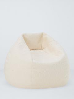 John Lewis Snuggle Chair Beanbag, Marshmallow