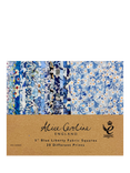 Alice Caroline Liberty Fabric Tana Lawn® Charm Squares, Blue, Pack of 20