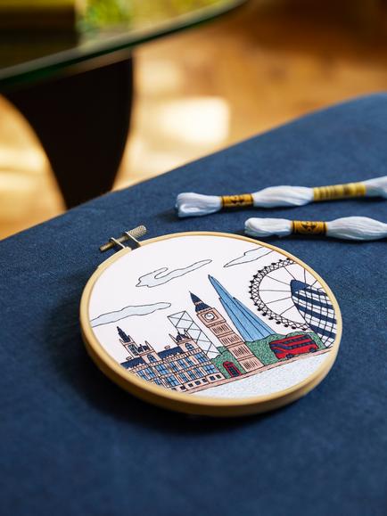 DMC London Skyline Embroidery Kit, Multi