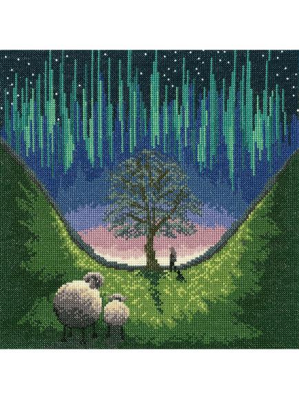 Bothy Threads Sycamore Gap Cross Stitch Kit, Multi