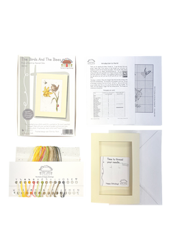 Bothy Threads The Birds and Bees Cross Stitch Greetings Card Kit - view 2, Multi