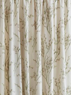 Laura Ashley Pussy Willow Pair Lined Pencil Pleat Curtains, Off White-hedgerow - view 2, Off White-hedgerow