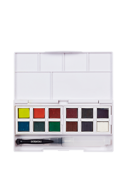 Derwent Inktense Paint Pan 2, Set of 12 - view 2, Multi