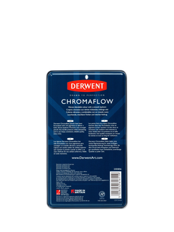 Derwent Chromaflow Colour Pencils Tin, Set of 12 - view 2, Multi