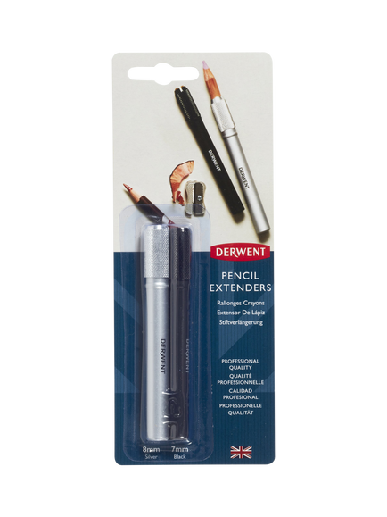 Derwent Pencil Extenders, Pack of 2, Multi