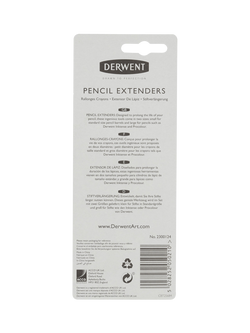 Derwent Pencil Extenders, Pack of 2 - view 2, Multi