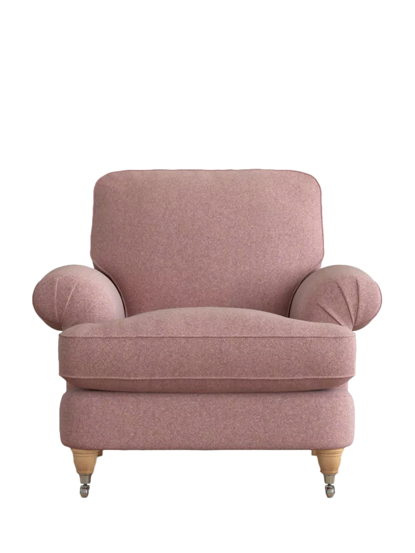 Laura Ashley Beaumaris Armchair, Oak Leg