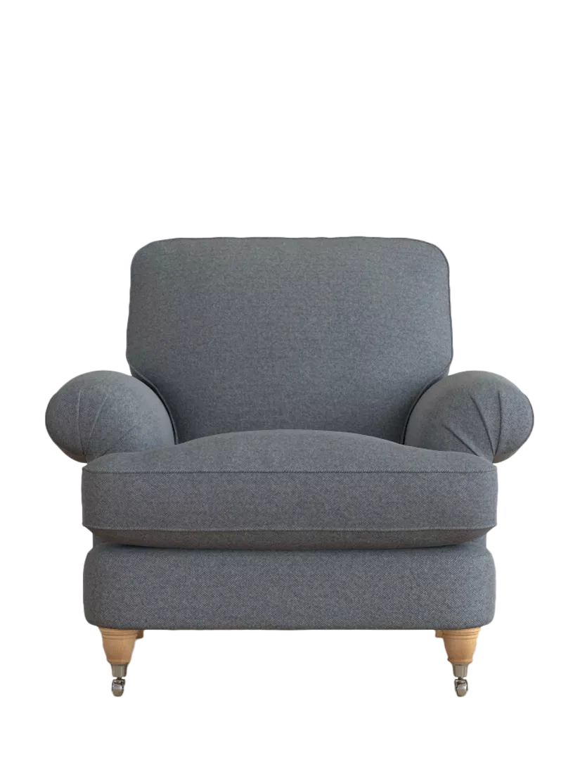 Laura Ashley Beaumaris Armchair, Oak Leg