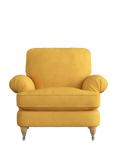 Laura Ashley Beaumaris Armchair, Oak Leg, Bainton Ochre Yellow