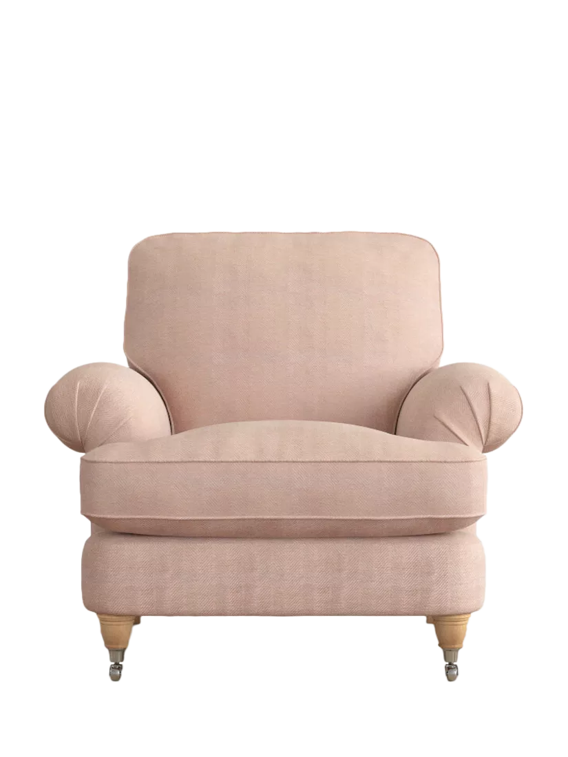 Laura Ashley Beaumaris Armchair, Oak Leg