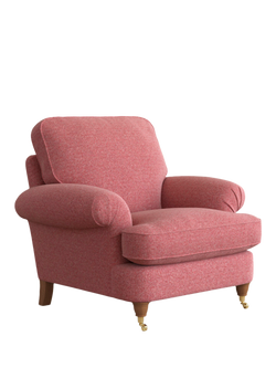 Laura Ashley Beaumaris Armchair, Teak Leg, Anneliese Rosewood Red