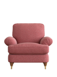 Laura Ashley Beaumaris Armchair, Teak Leg, Anneliese Rosewood Red