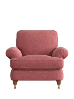 Laura Ashley Beaumaris Armchair, Teak Leg - view 2, Anneliese Rosewood Red